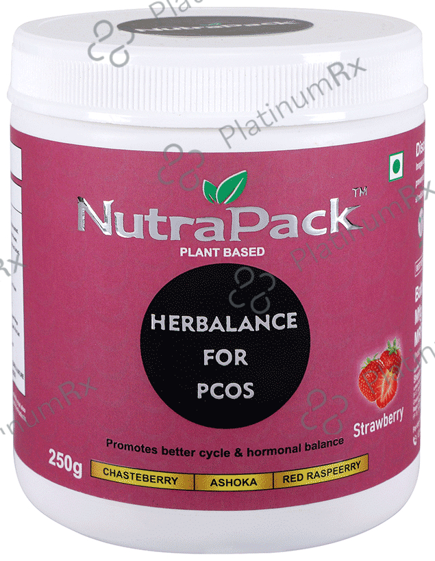 NutraPack Herbalance For PCOS (250gm Each) Powder Strawberry 1 Powder