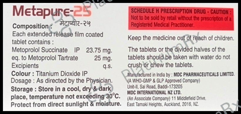 Metapure 25 Tablet ER