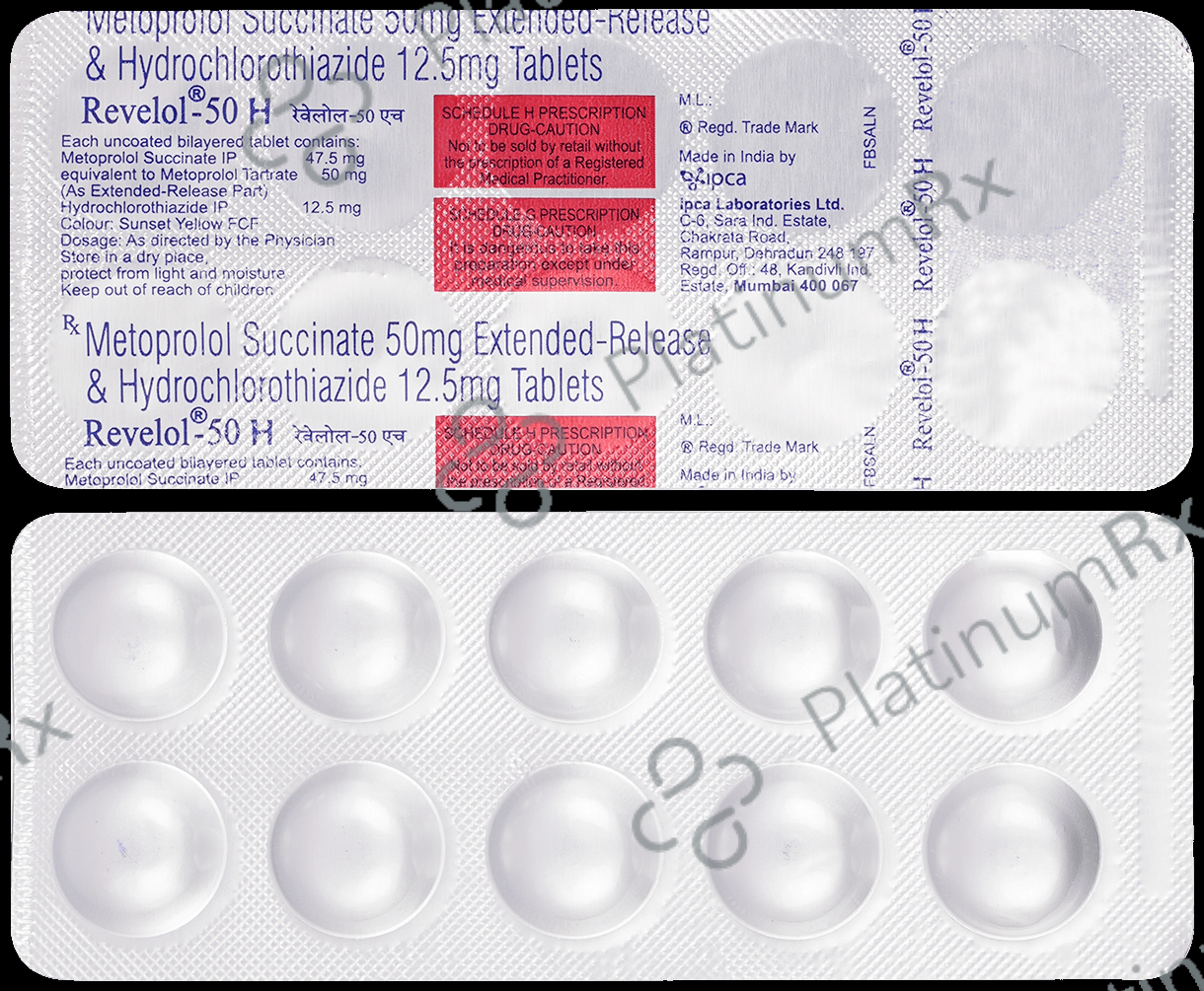 Revelol H 50/12.5mg Tablet ER 10s