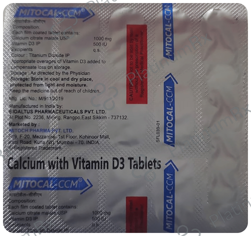 Mitocal -CCM Tablet 15 Tablet