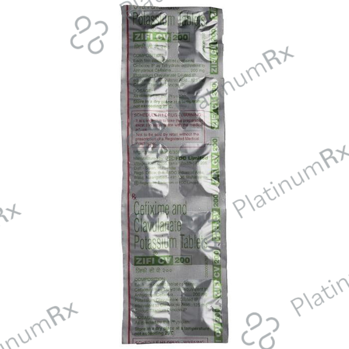 Zifi CV 200 200/125mg Tablet 10s