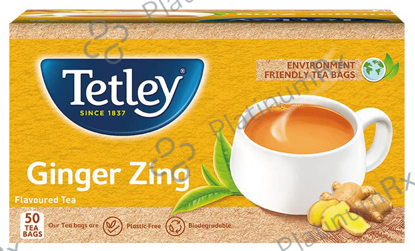 Tetley Flavoured Black Tea Rich Assam Blend (2gm Each) Ginger Zing