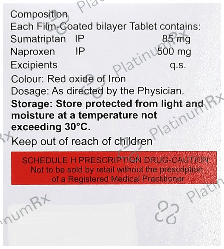 Sumalgia 85mg/500mg Tablet