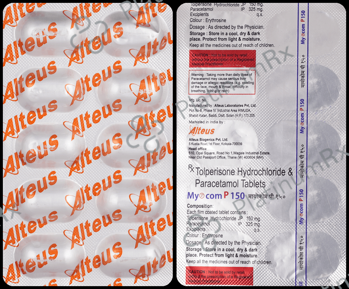 Myocom P 150mg/325mg Tablet