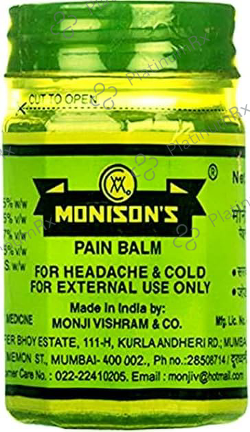 Monisons Pain Balm 100gm