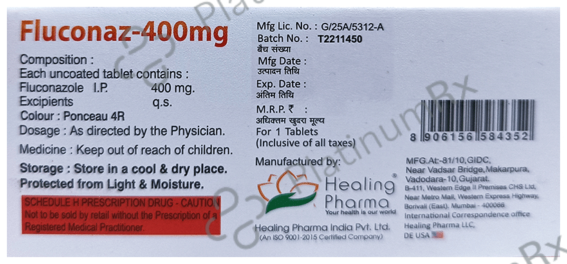 Fluconaz 400mg Tablet