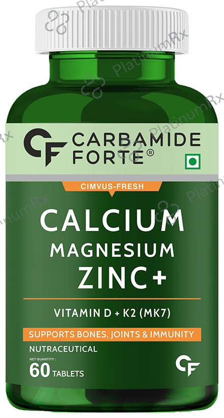 Carbamide Forte Calcium, Magnesium & Zinc + - For Bones, Joints & Immunity - Tablet 60 tablets