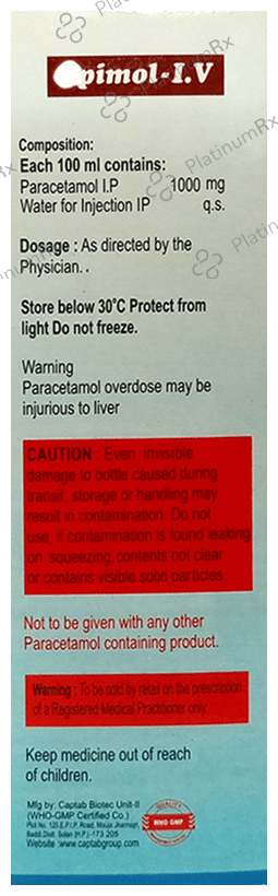 Opimol I.V Infusion