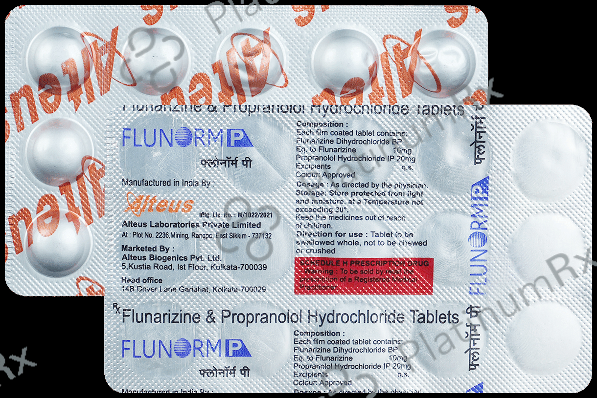 Flunorm P 20mg/10mg Tablet