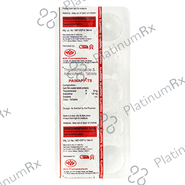 Pain App T 50/8mg Tablet 10s