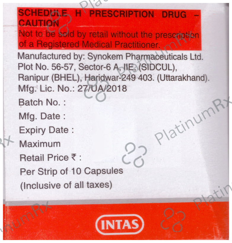 Lipicure CV 10/75mg Capsule 10s