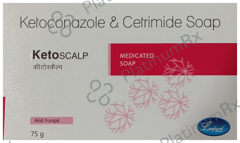 Ketoscalp Soap 75gm for Skin Infections
