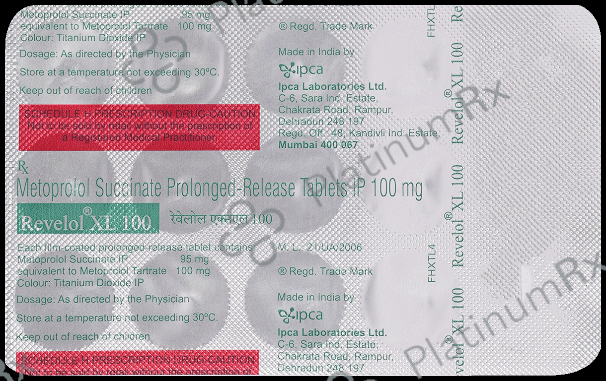 Revelol XL 100mg Tablet PR 15s
