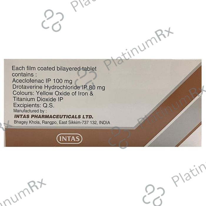 Doverin A 80/100mg Tablet 10s