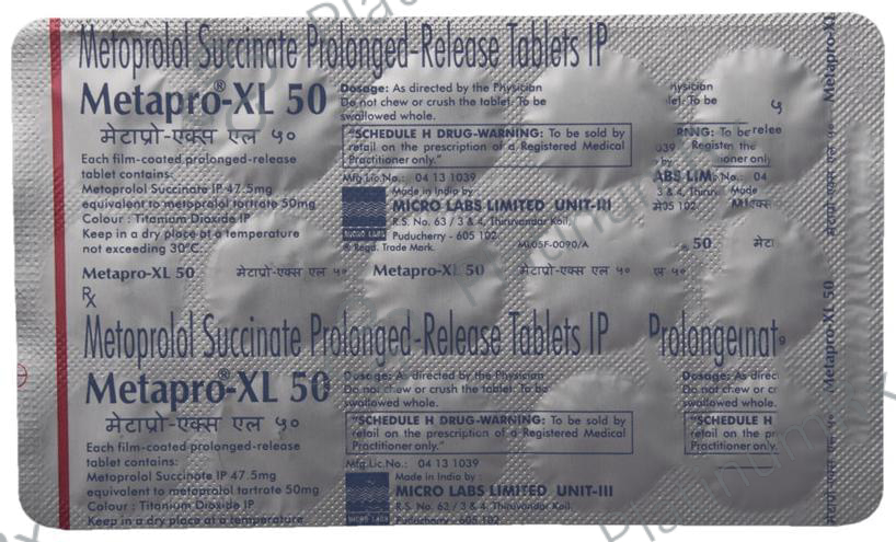 Metapro XL 50mg Tablet 15s