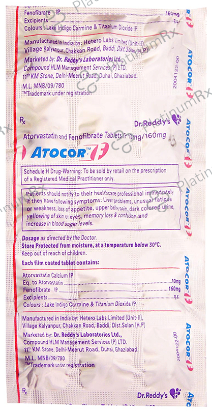 Atocor F 10/160mg Tablet 15s
