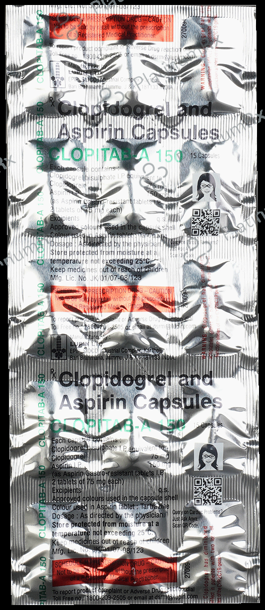 Clopitab A 150/75mg Capsule 15s