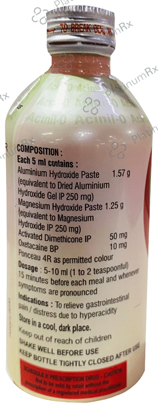 Acinil O Oral Suspension 200ml