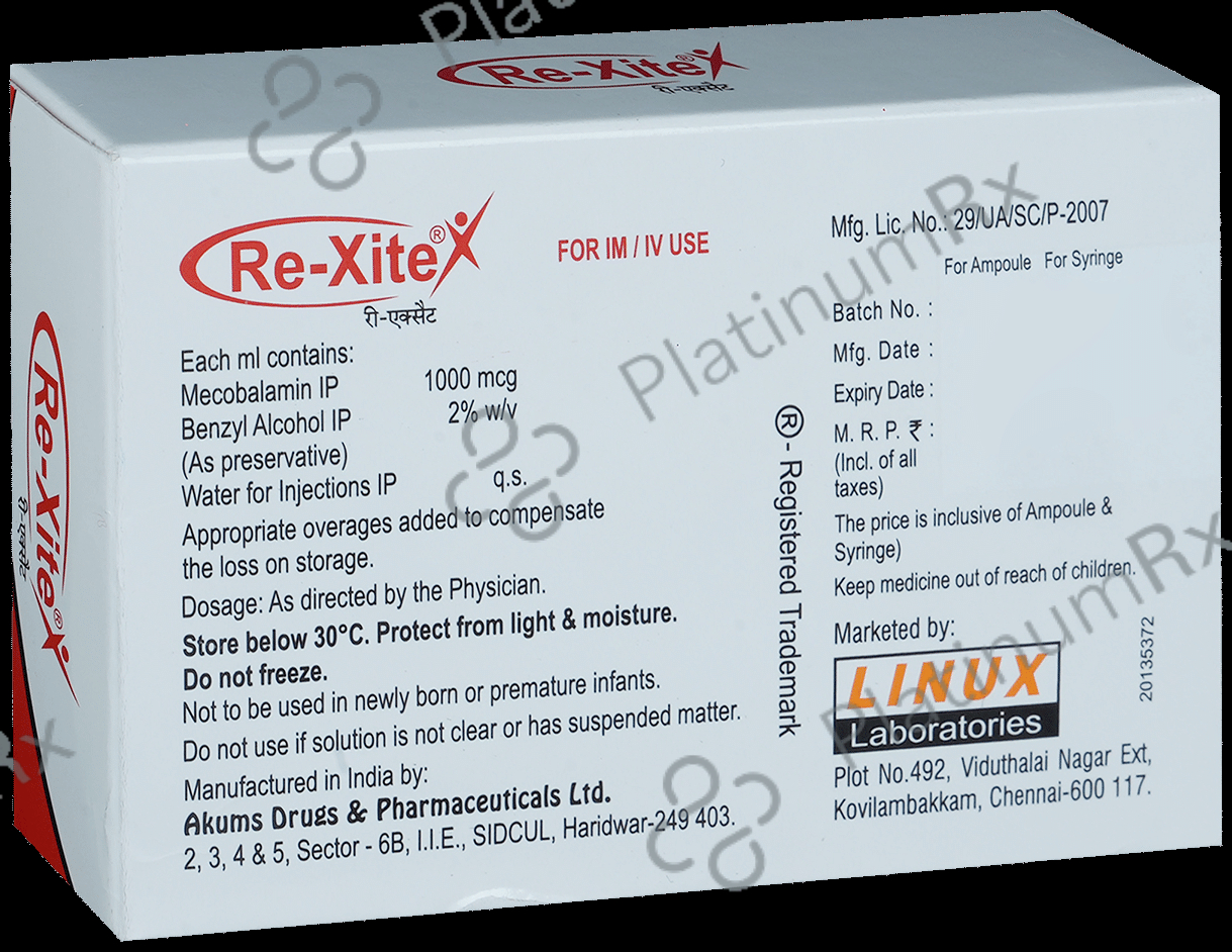 Rexite 1000mcg Injection