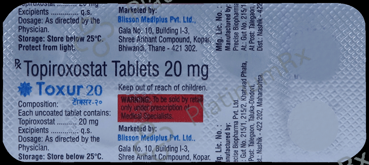 Toxur 20mg Tablet