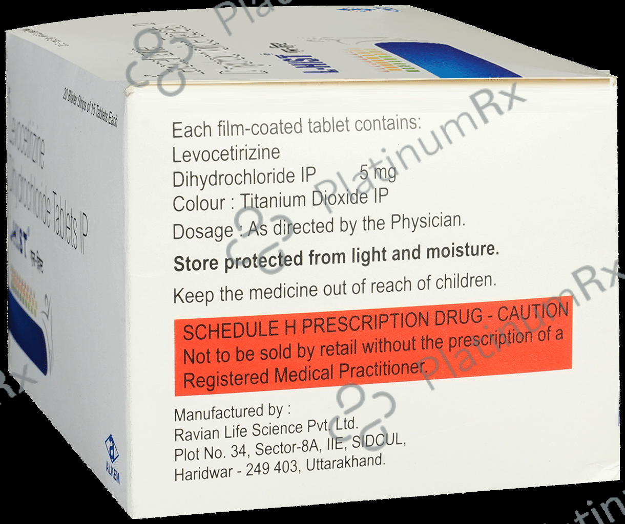 L Hist 5mg Tablet 15s