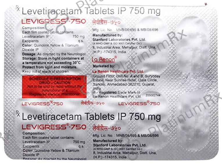 Levigress 750mg Tablet 10s