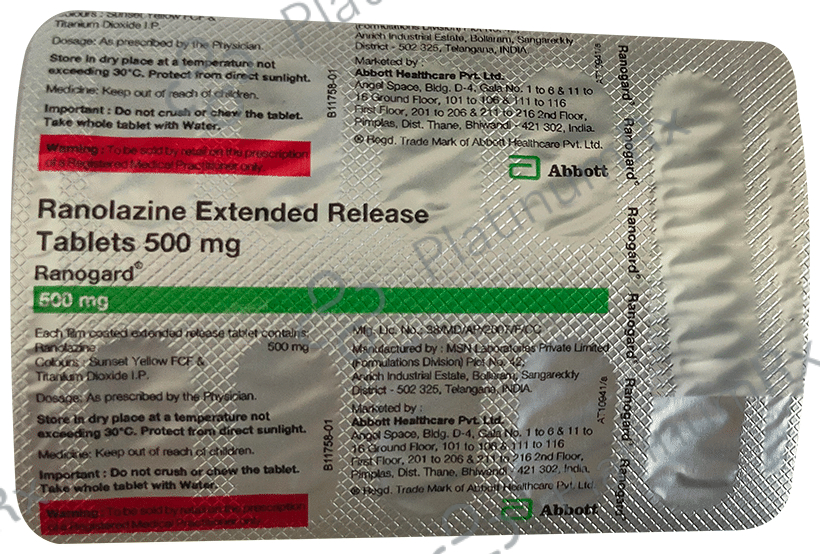 Ranogard 500mg ER Tablet 10s
