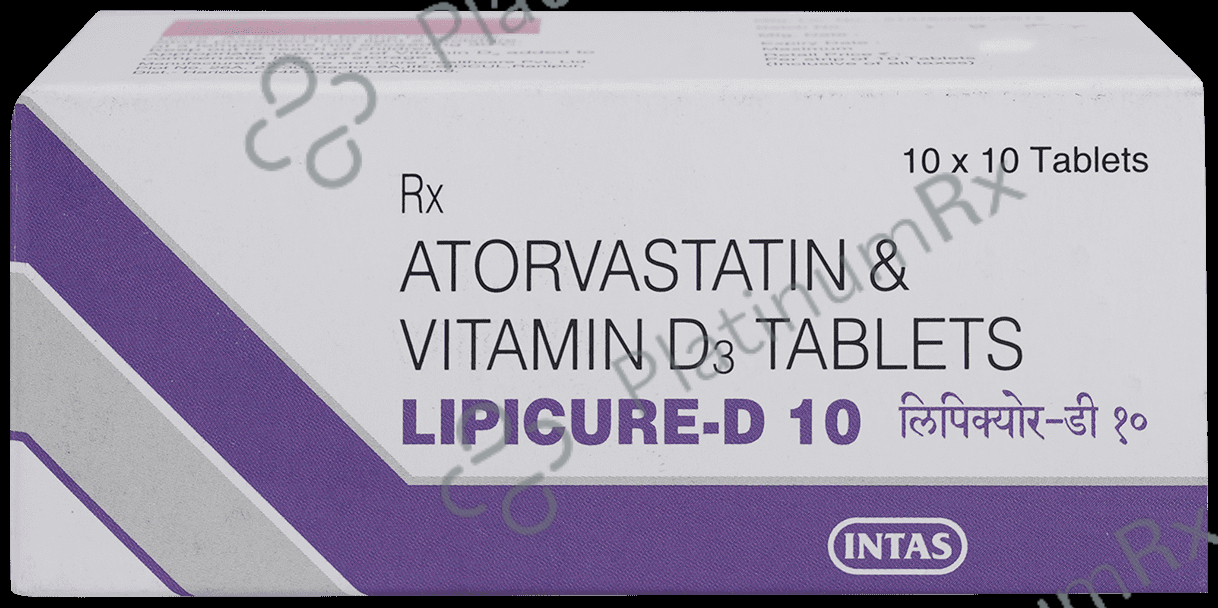 Lipicure D 10/1000IU Tablet 10s