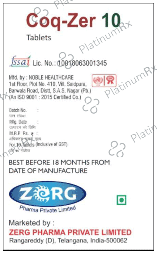 Coq-Zer 10 Tablet