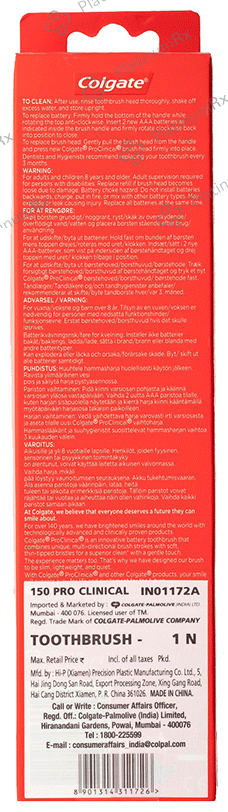 Colgate Battery Operated Toothbrush Proclinical 150