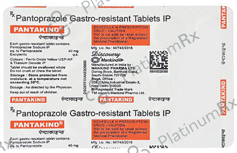 Pantakind 40mg Tablet 15s