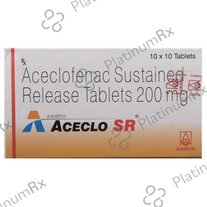 Aceclo SR 200mg Tablet 10s