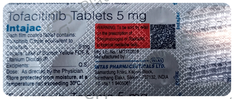 Intajac 5mg Tablet 10 Tablet