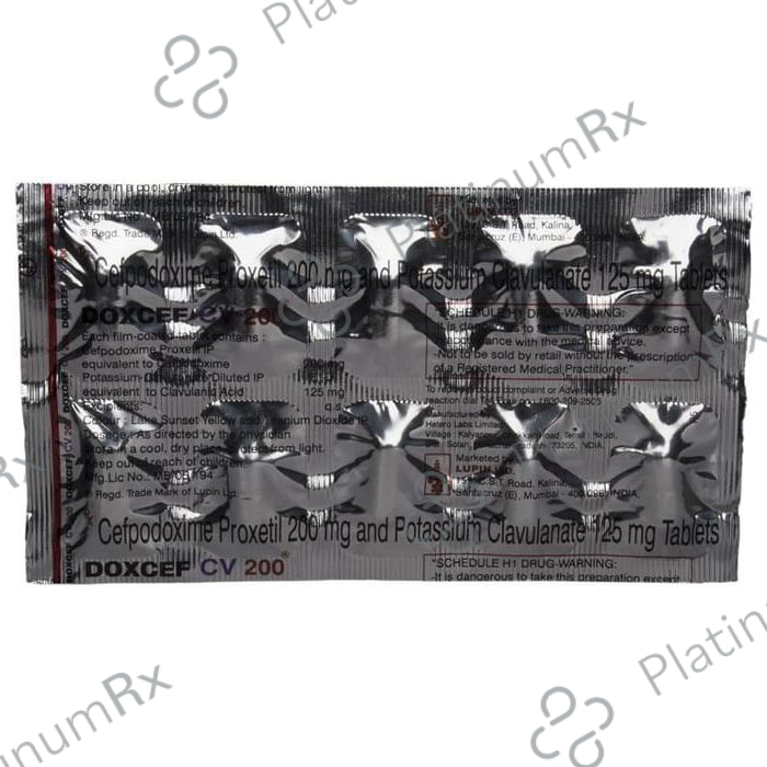 Doxcef CV 200/125mg Tablet 10s