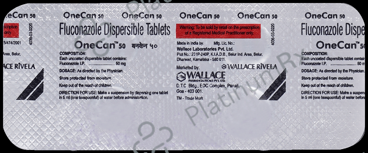 Onecan 50mg Tablet 4s