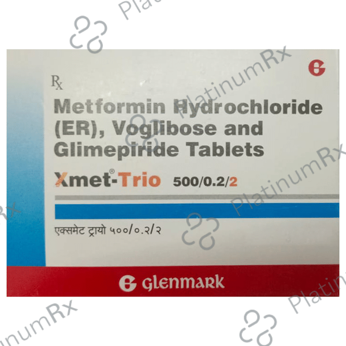Xmet Trio 2/500/0.2mg Tablet ER 10s