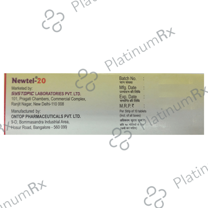 Newtel 20mg Tablet 10s