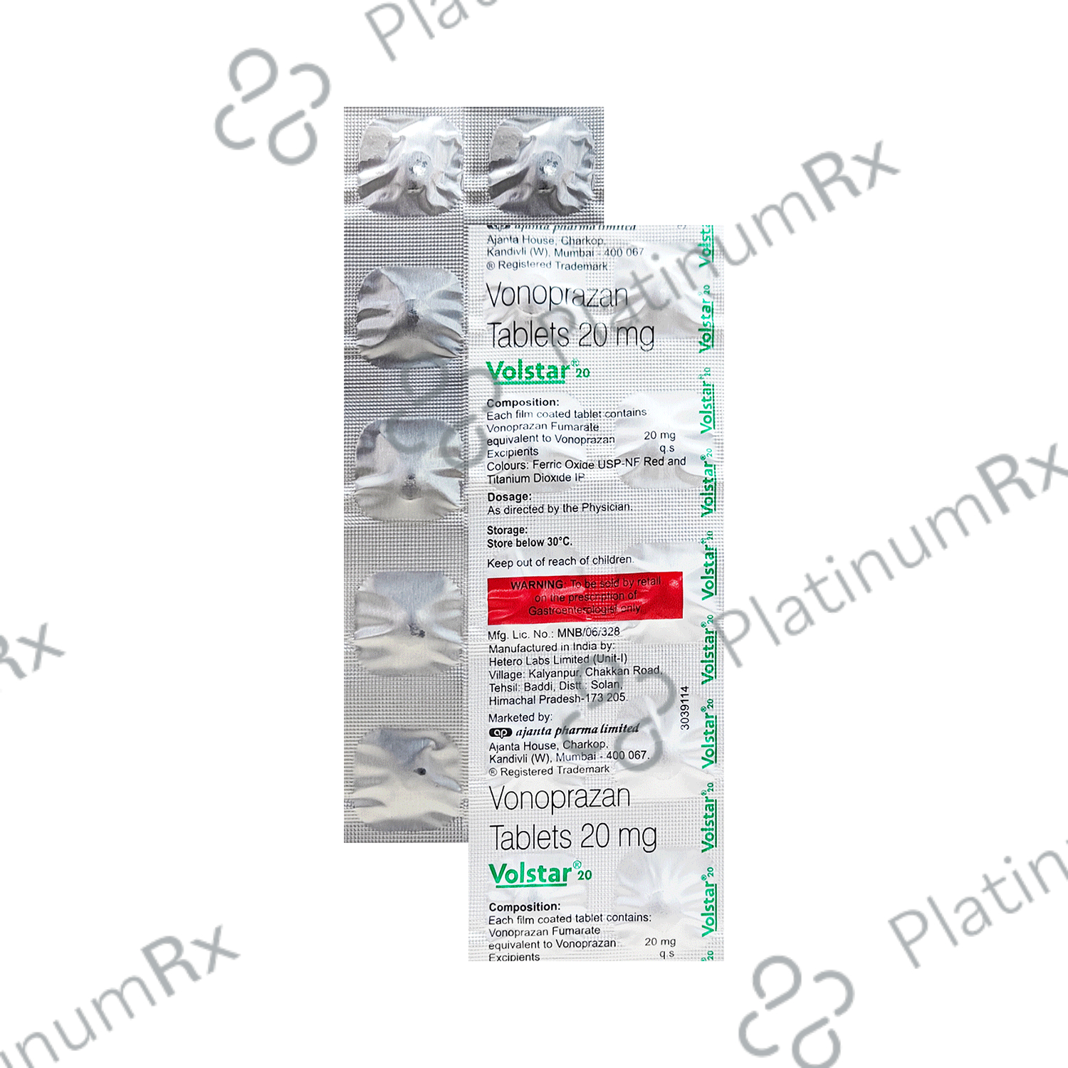 Volstar 20mg Tablet 10s
