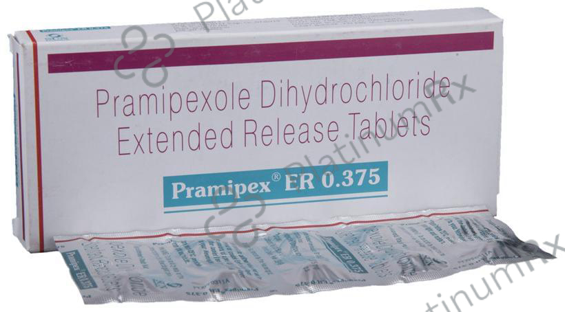 Pramipex ER 0.375mg Tablet 10s