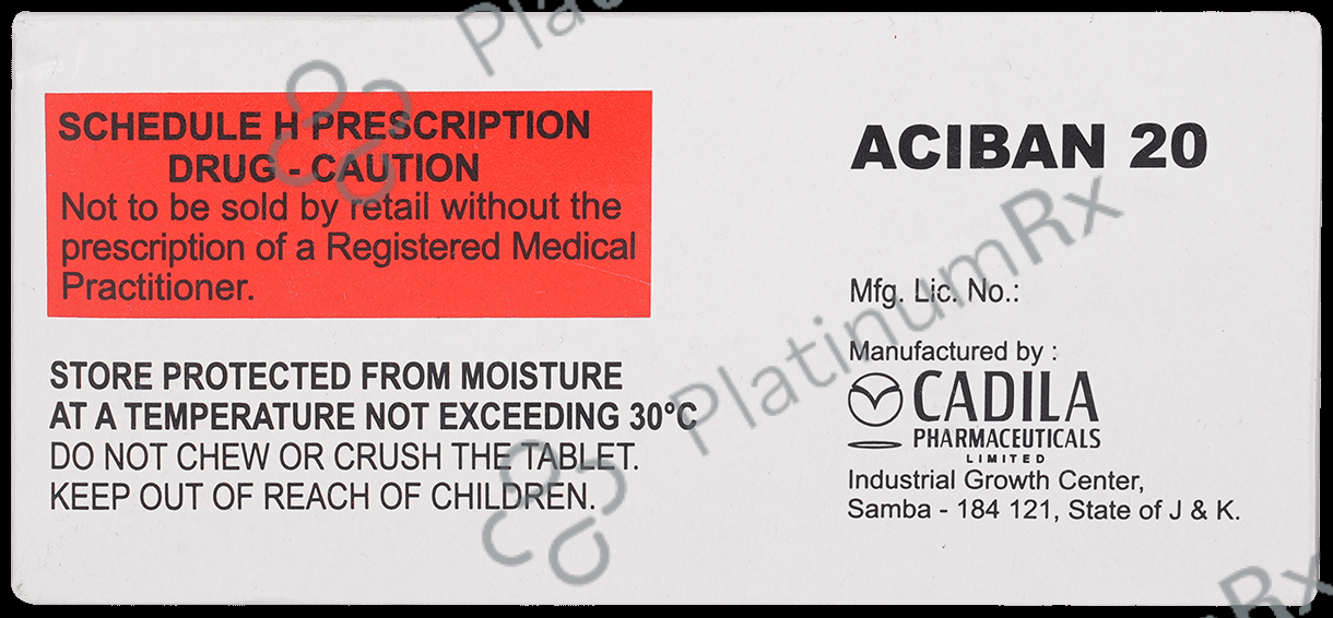 Aciban 20 Tablet