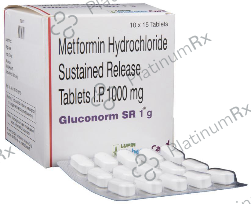 Gluconorm 1gm SR Tablet 15s