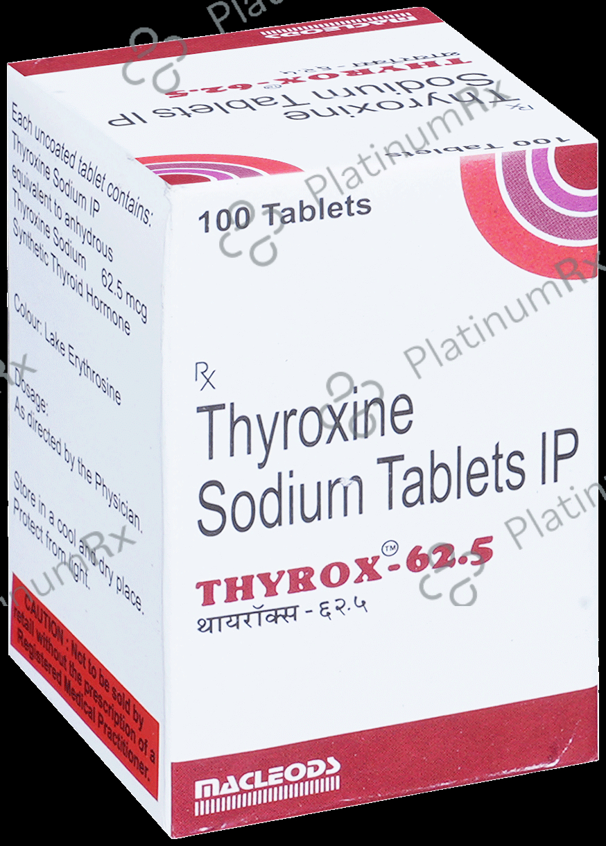 Thyrox 62.5mcg Tablet 100s