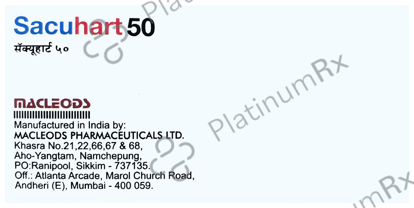 Sacuhart 50mg Tablet 10s