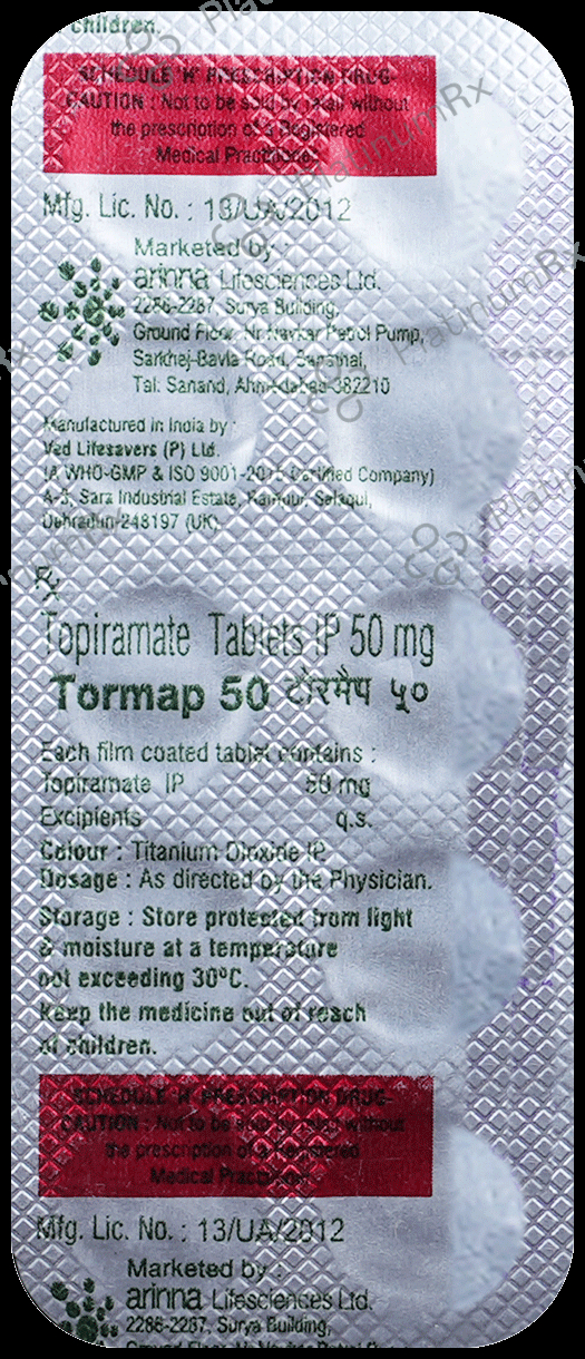 Tormap 50mg Tablet