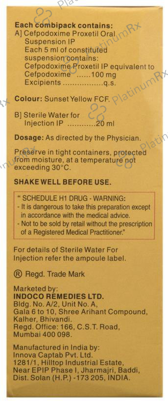 Oxipod 100mg Oral Suspension 30ml