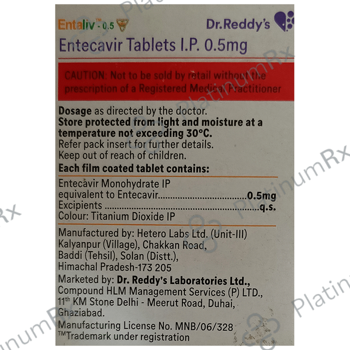 Entaliv 0.5mg Tablet 30s