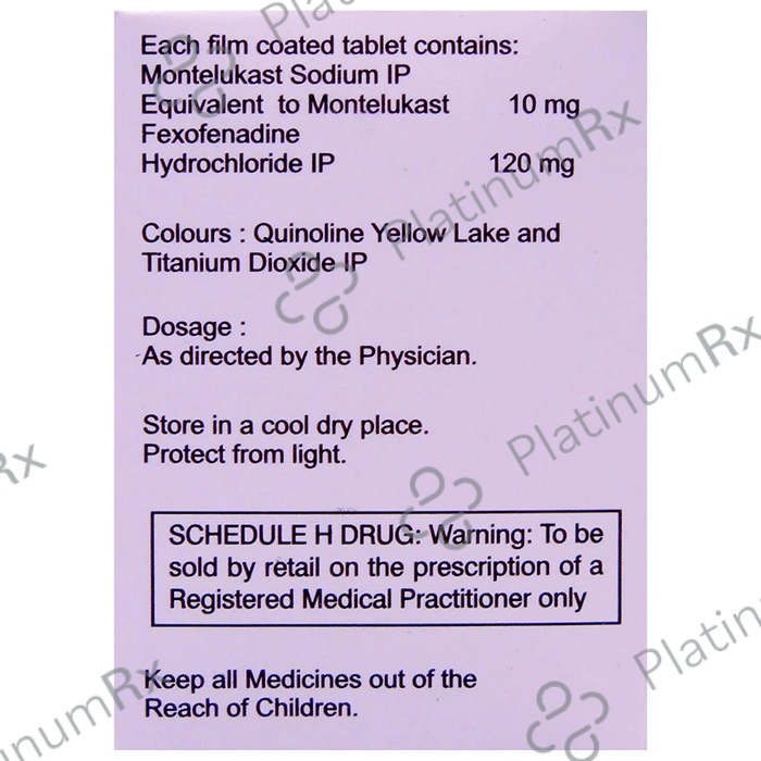 Montemac FX 120/10mg Tablet 10s
