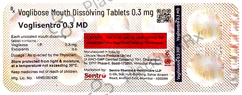 Voglisentro 0.3 MD Tablet
