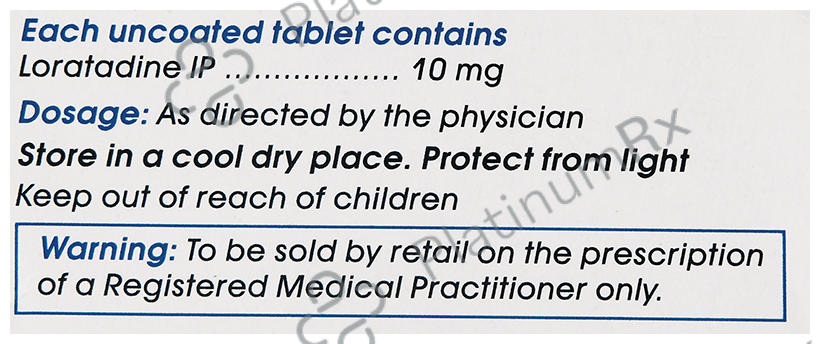 Loratin 10mg Tablet 10s