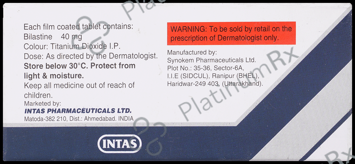 Bilert 40mg Tablet